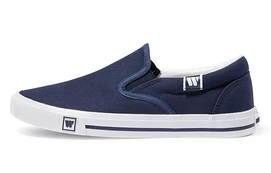 Кеды унисекс с низким верхом темно-синие Warrior