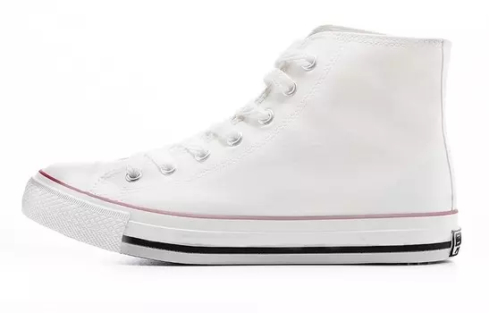 Кеды унисекс высокие белые Warrior