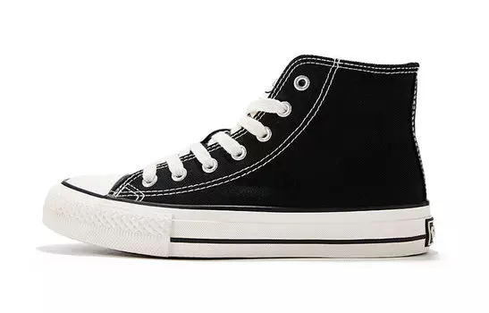 Кеды унисекс высокие черные Feiyue