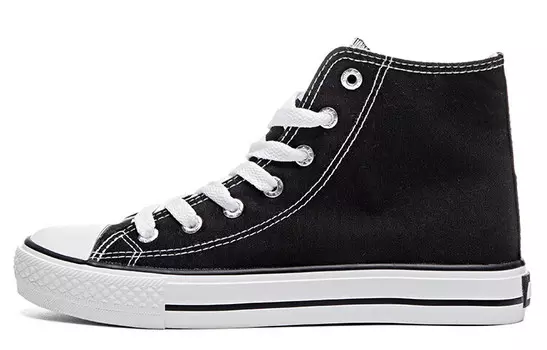 Кеды унисекс высокие черные Warrior