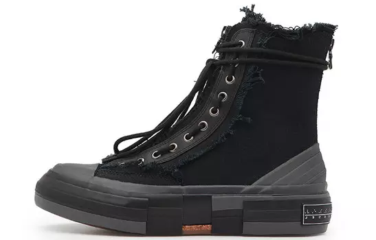 Кеды унисекс высокие черные Xvessel