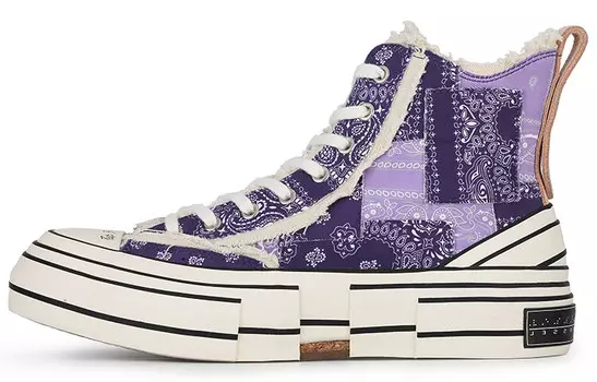 Кеды унисекс высокие фиолетовые Xvessel