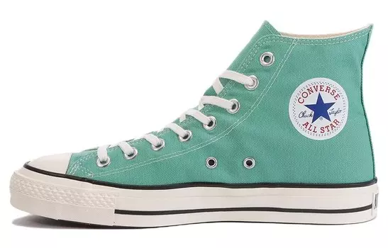 Кеды унисекс высокие зеленые Converse
