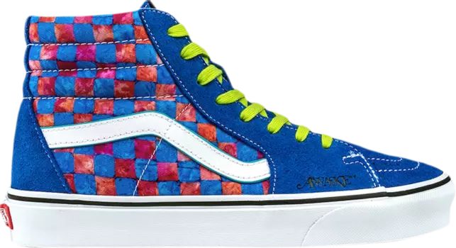 Кеды Vans Awake NY x Sk8-Hi Blue Checkerboard, синий