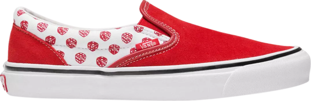 Кеды Vans Bodega x Slip-On LX Dice, красный