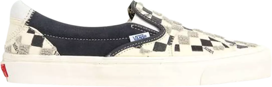 Кеды Vans Classic Slip-On LX Bricolage Pack - Ebony, белый