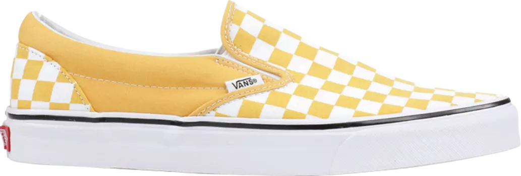 Кеды Vans Classic Slip On Ochre Checkerboard, желтый
