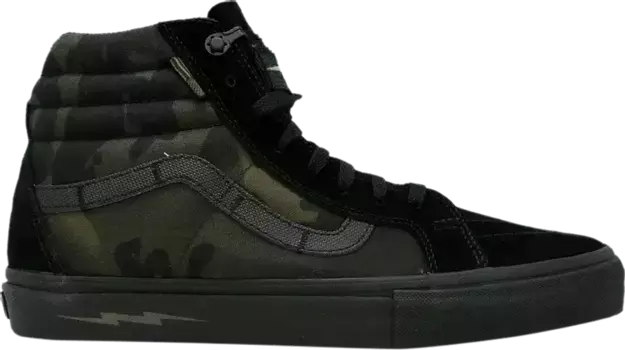 Кеды Vans Defcon x Sk8-Hi Notchback Pro Multi Camo, черный
