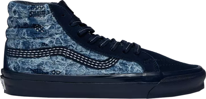 Кеды Vans FDMTL x OG Sk8-Hi LX Distressed Indigo, синий