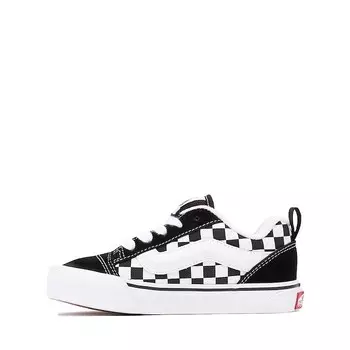 Кеды Vans Knu Skool Checkerboard Skate Shoe, черный/белый