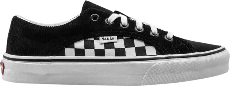 Кеды Vans Lampin Checkerboard Corduroy - Black, черный
