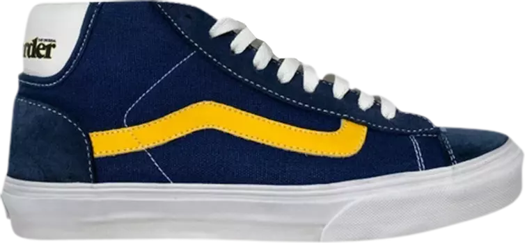 Кеды Vans Mid Skool 77 Skateboarder - Navy Yellow, синий