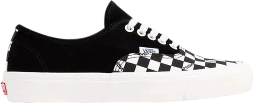 Кеды Vans OG Authentic LX Black Checkerboard Toe, черный