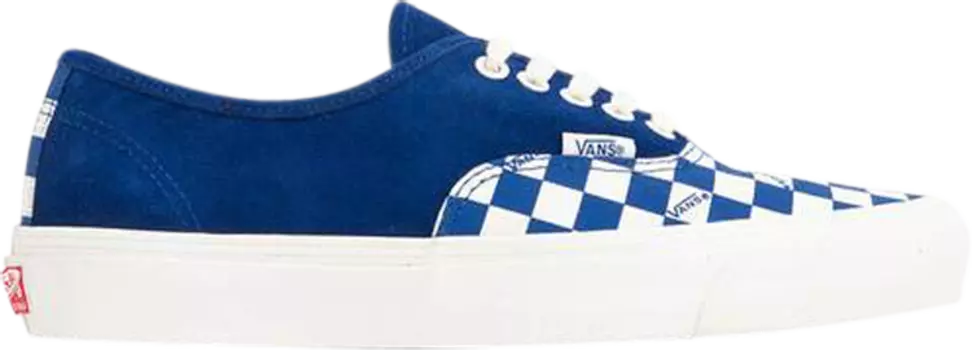 Кеды Vans OG Authentic LX True Blue Checkerboard Toe, синий