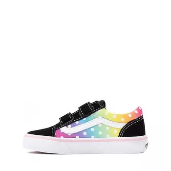 Кеды Vans Old Skool V Polka Dots Skate Shoe, цвет Black/Rainbow