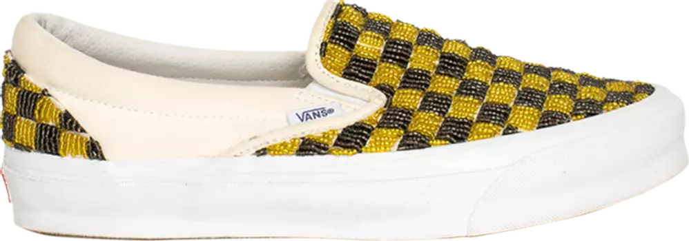 Кеды Vans One Block Down x Classic Slip-On LX Dog Days - Caution, желтый