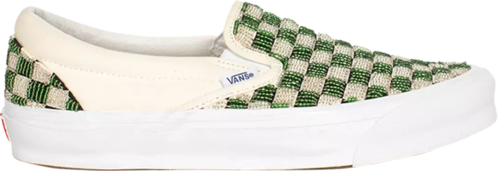 Кеды Vans One Block Down x Classic Slip-On LX Dog Days - Grass, зеленый