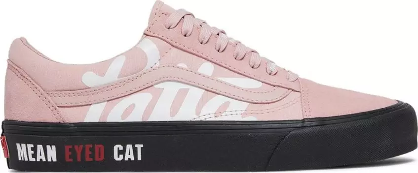 Кеды Vans Patta x Old Skool VLT LX Mean Eyed Cat - Silver Pink, розовый