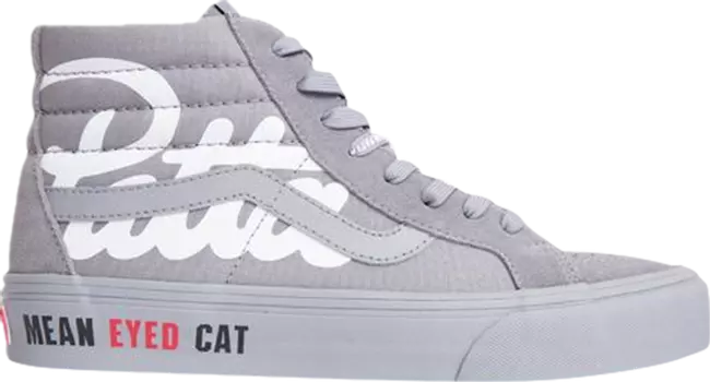 Кеды Vans Patta x Vault Sk8-Hi Reissue VLT LX Mean Eyed Cat - Frost Grey, серый