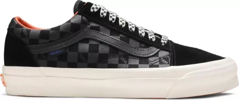 Кеды Vans Porter-Yoshida & Co. x OG Old Skool LX Floral Checkerboard - Black, черный