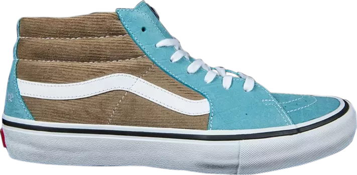 Кеды Vans Supreme x Sk8 Mid Pro Corduroy Croc, синий