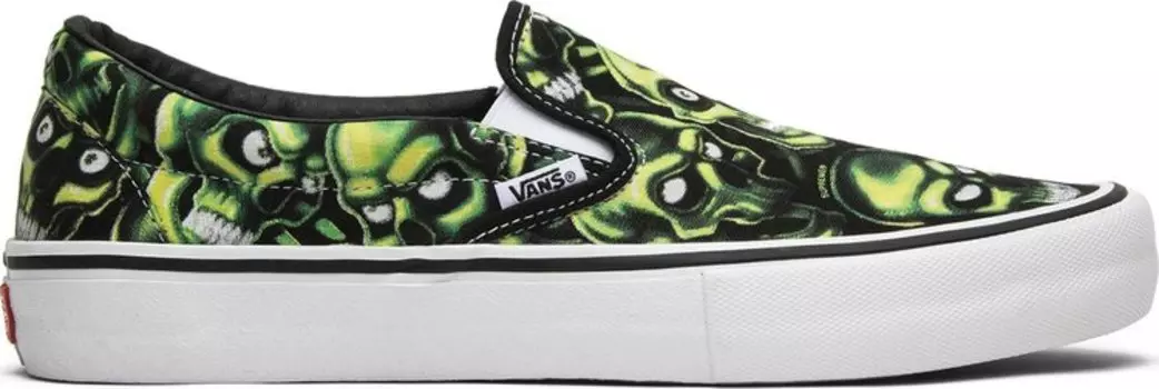 Кеды Vans Supreme x Slip-On Glow-In-The-Dark Skull Pile, черный