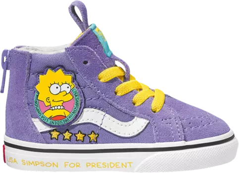 Кеды Vans The Simpsons x Sk8-Hi Zip TD Lisa 4 Prez, фиолетовый