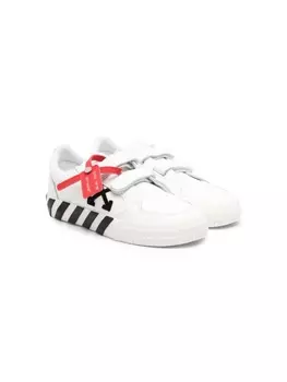 Кеды Vulcanized на липучках Off-White Kids, белый