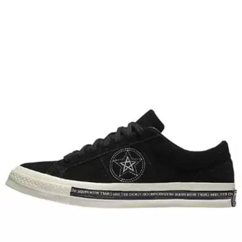 Кеды (WMNS) Converse One Star 74 Ox Neighborhood Black, черный