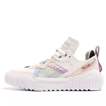 Кеды (WMNS) Li-Ning 001 Unblock Blossom 'White Light Grey', розовый