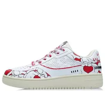 Кеды (WMNS) Li-Ning Classic Skateboarding x Disney 'White Red Minnie', белый