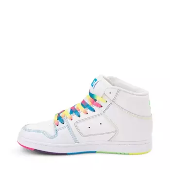 Кеды Womens DC Manteca 4 Hi Skate Shoe, белый/радужный