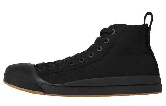 Кеды высокие Bottega Veneta Vulcan Canvas, черный