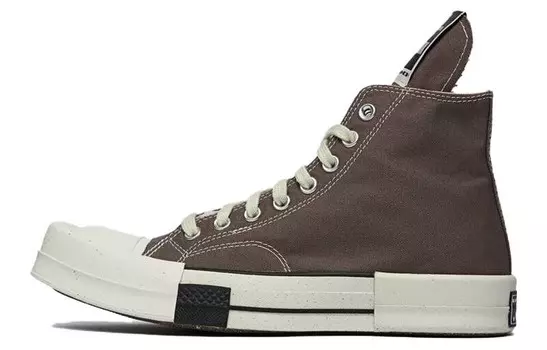 Кеды высокие Converse x Rick Owens Drkshdw Turbodrk, коричневый