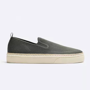 Кеды Zara Laceless, светлый хаки