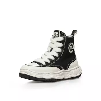 Кеды женские Deep Breath с высоким берцем, черно-белый