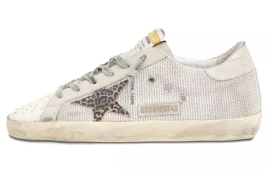 Кеды женские Golden Goose низкие, серый/белый