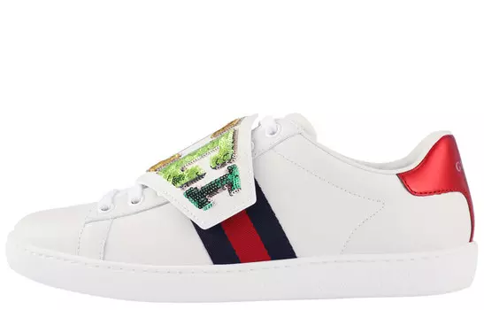 Кеды женские Gucci Ace Skateboard, белый / красный