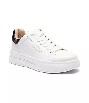 Кеды женские Guess Винни кожаные на толстой подошве, белый