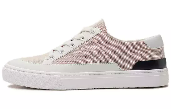 Кеды женские Hermes низкие, малиново-красный/белый