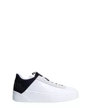 Кеды женские Levis на толстой подошве, бело-черный