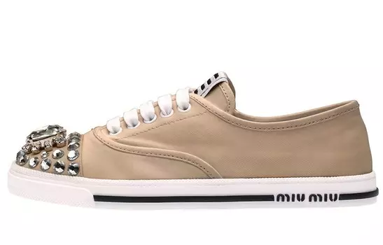 Кеды женские низкая серый Miu Miu