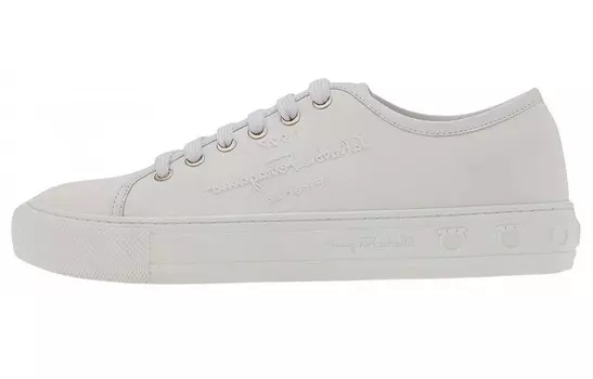 Кеды женские низкие белые Ferragamo