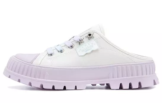 Кеды женские низкие белые/фиолетовые Palladium