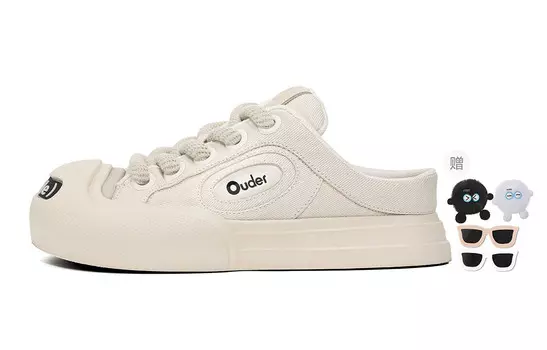 Кеды женские низкие белые Ouder