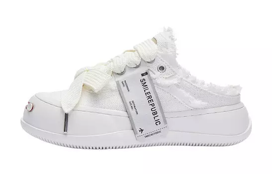 Кеды женские низкие белые Smilerepublic