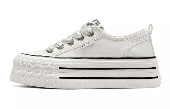 Кеды женские низкие бежевые C°Banner