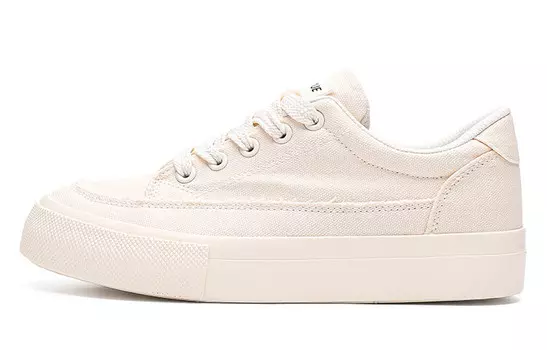 Кеды женские низкие бежевые Feiyue