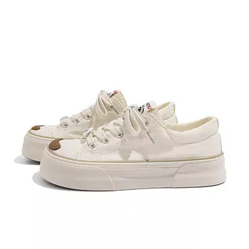 Кеды женские низкие бежевые Huanqiu