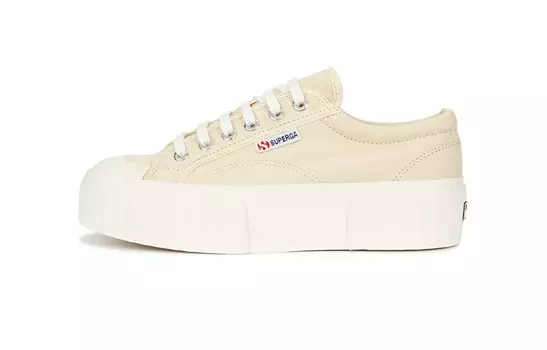 Кеды женские низкие бежевые Superga
